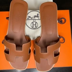 Hermes Oran Sandal Size 38